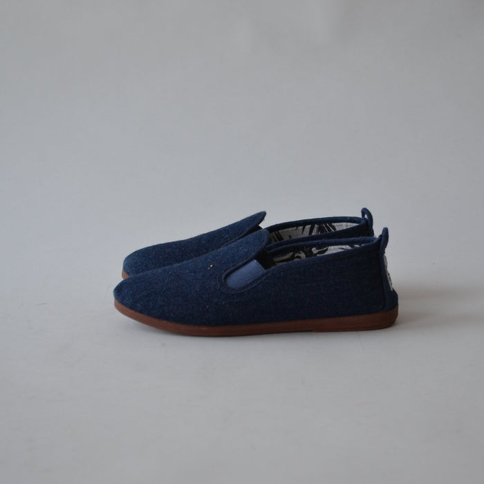 Size UK 10 (jr) blue denim plimsolls