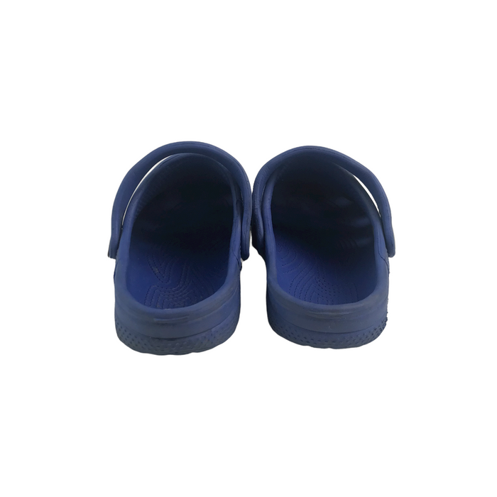 Size UK 10.5 (jr) navy blue football clip clogs