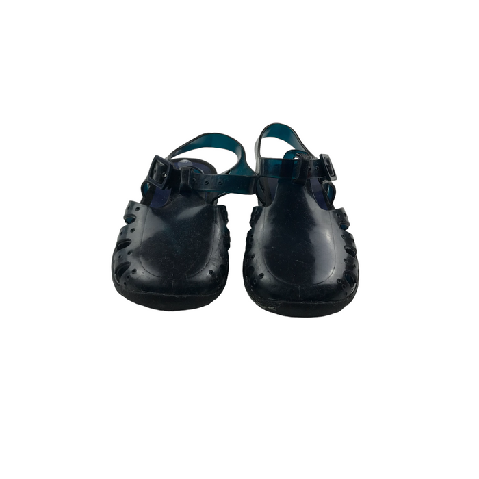 Size UK 11 (jr) navy jelly walking sandals
