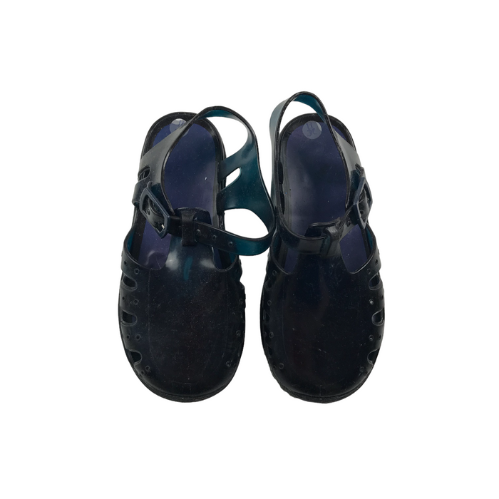 Size UK 11 (jr) navy jelly walking sandals