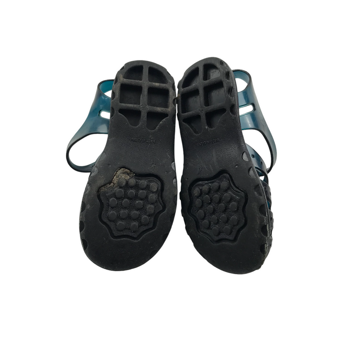 Size UK 11 (jr) navy jelly walking sandals