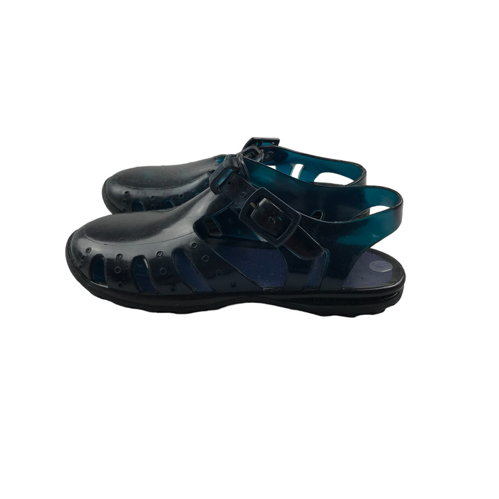 Size UK 11 (jr) navy jelly walking sandals