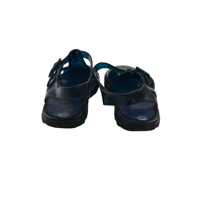 Size UK 11 (jr) navy jelly walking sandals