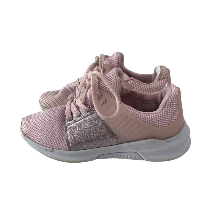 Size UK 13 (jr) pink sparkle trainers