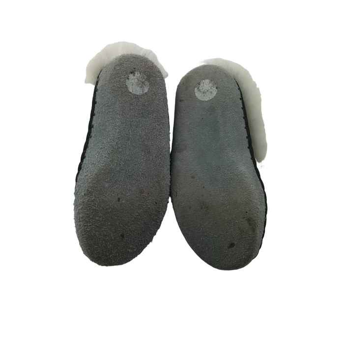 Size UK 1.5-2 brown leopard slippers