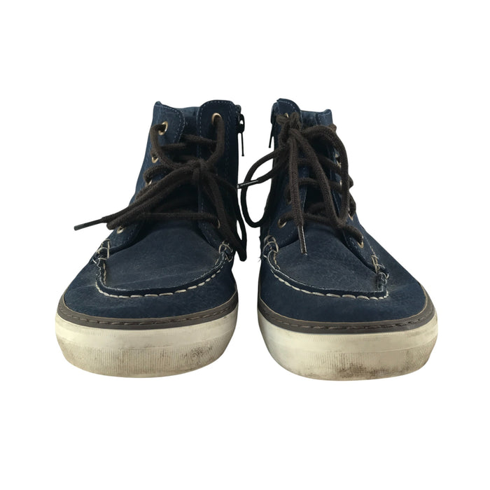 Size UK 2 navy trainers