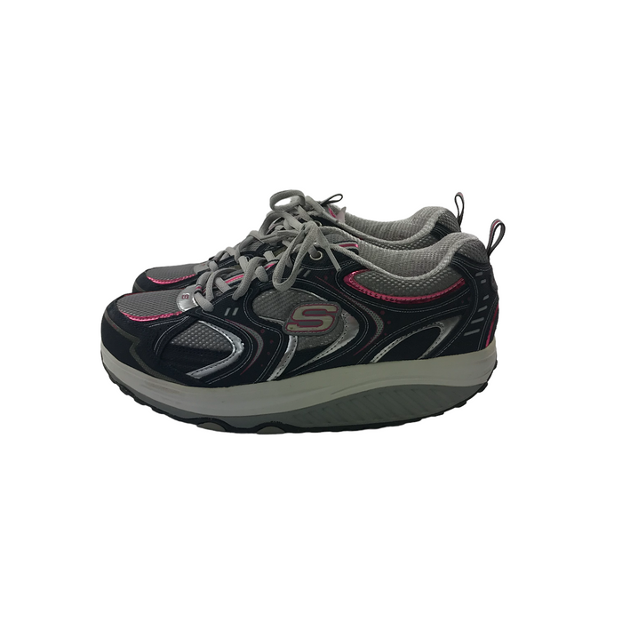 Skechers size UK 7 grey pink shape-ups trainers