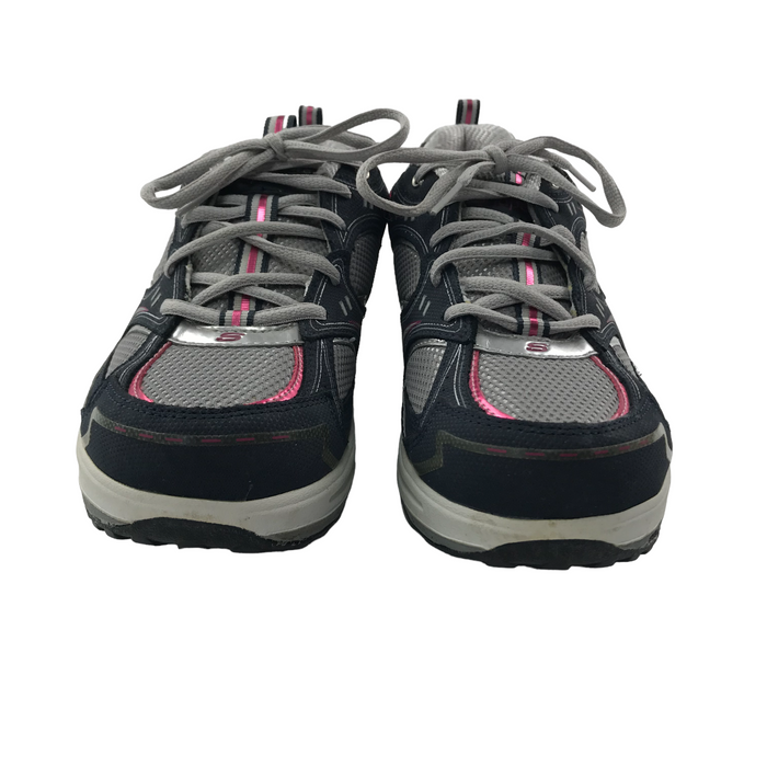 Skechers size UK 7 grey pink shape-ups trainers