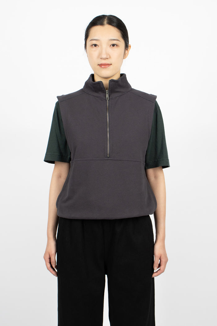 Sleeveless Track Top Ink
