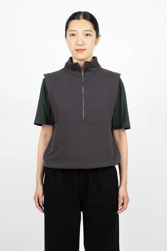 Sleeveless Track Top Ink