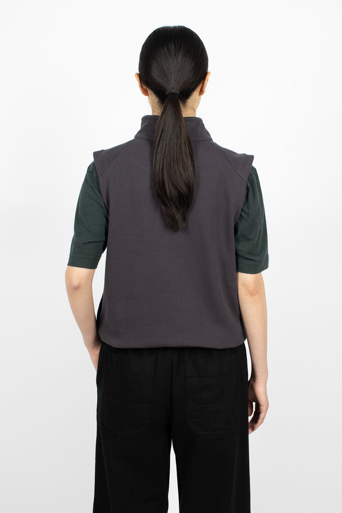 Sleeveless Track Top Ink