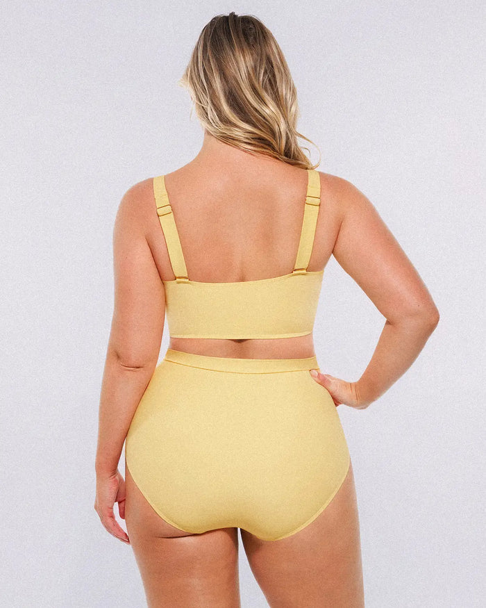 Back view of bikini set with supportive fit and flattering silhouette