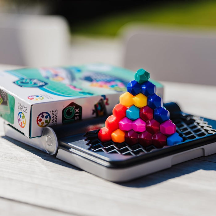 SmartGames: IQ Six Pro: 1 Player Puzzle Game - 2D & 3D Challenges, 3 Play Modes, Ages 8+