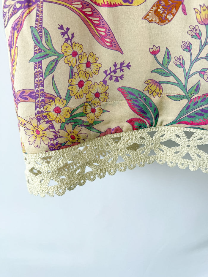 Spell Mojave Lily Floral Print Short Robe