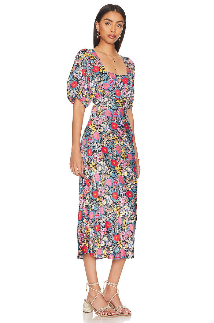 Spell & The Gypsy Last Drinks Bias Floral Midi Dress