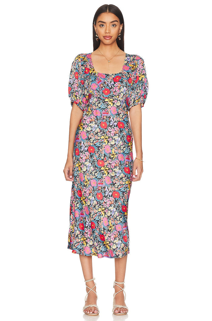 Spell & The Gypsy Last Drinks Bias Floral Midi Dress