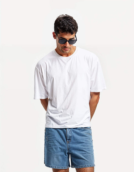 Square-Cut T-Shirt with Long Sleeves