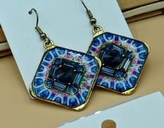 Square Dial Earrings - NATASHAHS
