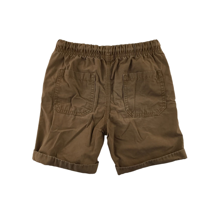 St Bernard 6 years brown plain elasticated waist draw string cotton shorts