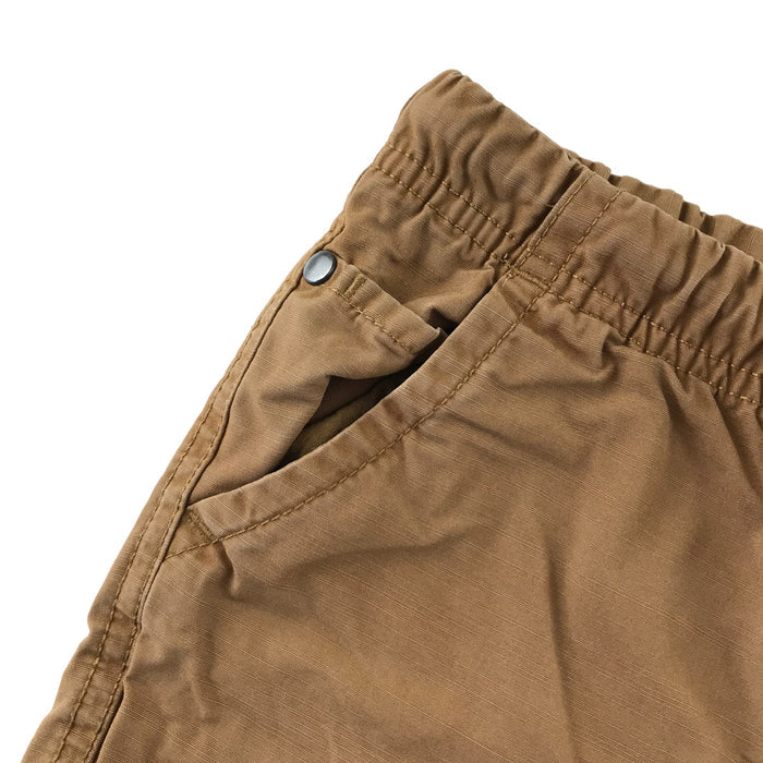 St Bernard 6 years brown plain elasticated waist draw string cotton shorts