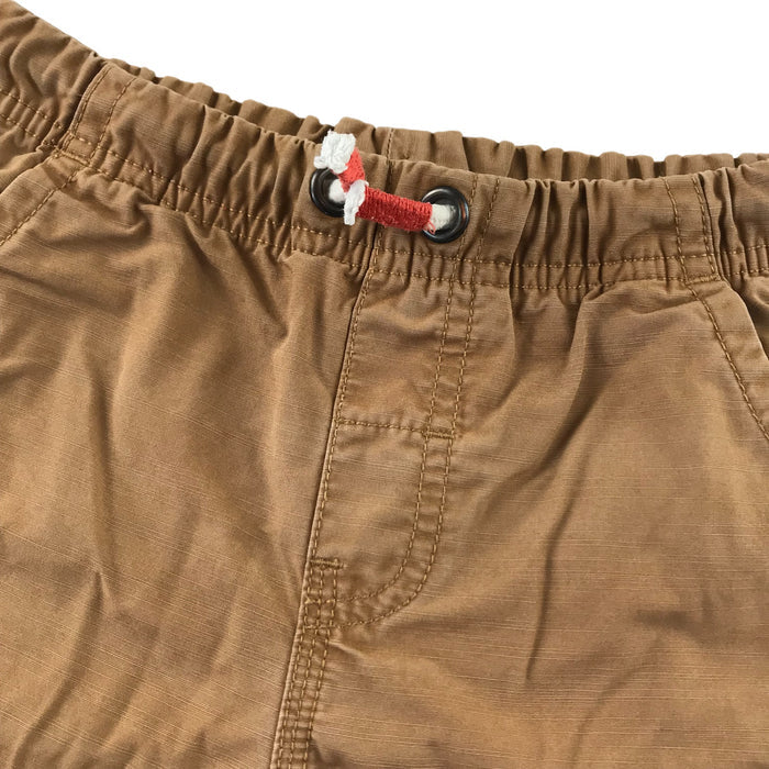 St Bernard 6 years brown plain elasticated waist draw string cotton shorts