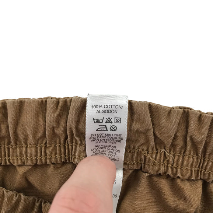 St Bernard 6 years brown plain elasticated waist draw string cotton shorts