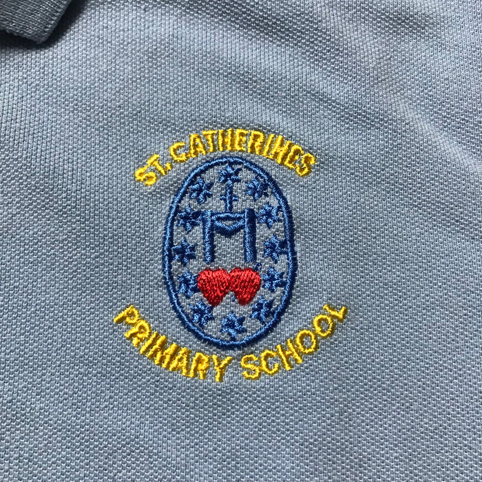 St Catherines Primary Light Blue Polo Shirt