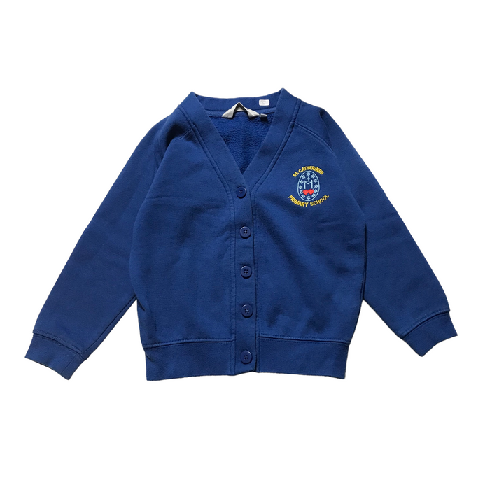 St Catherines Primary Royal Blue Jersey Cardigan