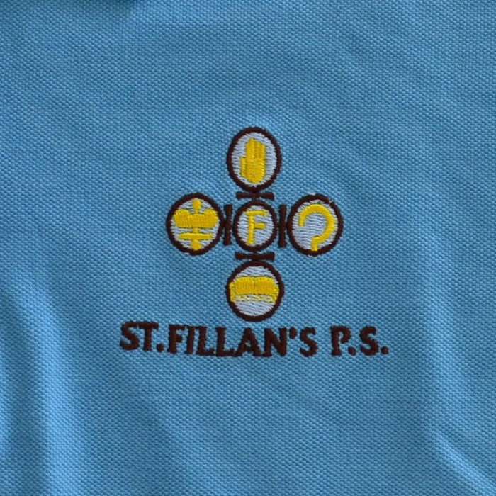 St Fillans Primary Light Blue Polo Shirt