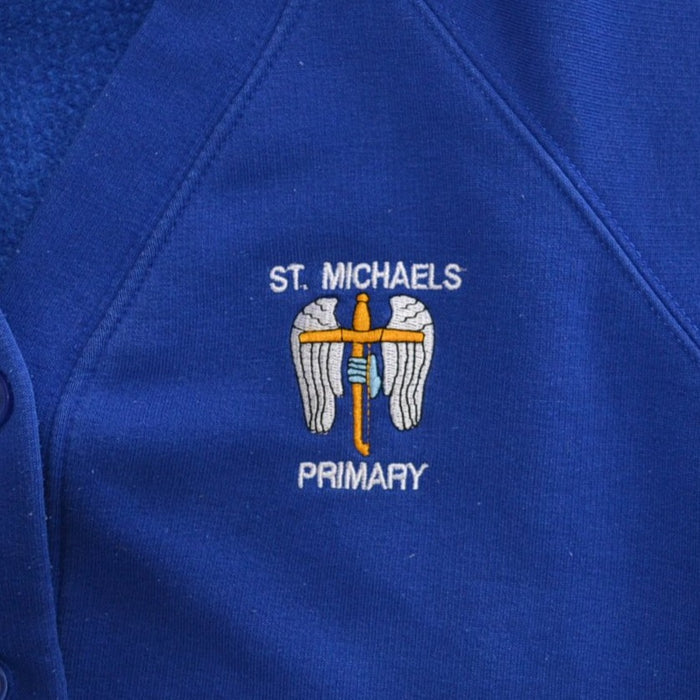 St. Michaels Primary royal blue jersey school cardigan