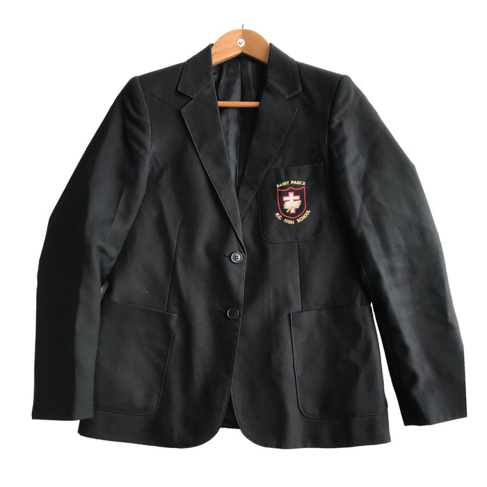 St Paul's High School girls black school blazer