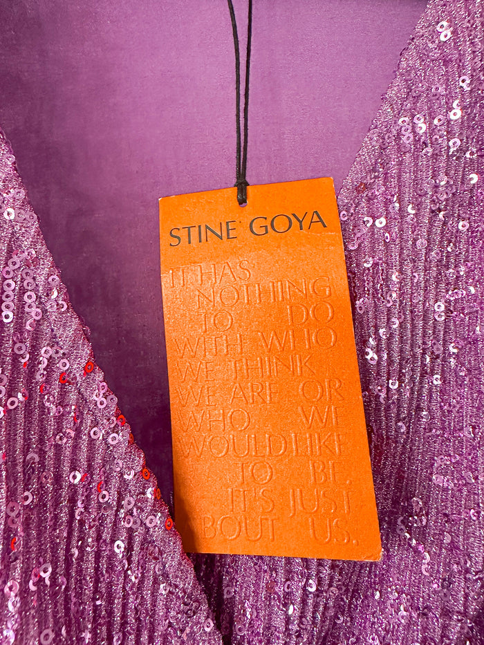 Stine Goya Noelia Sequin Embellished Orchid Purple Mini Dress
