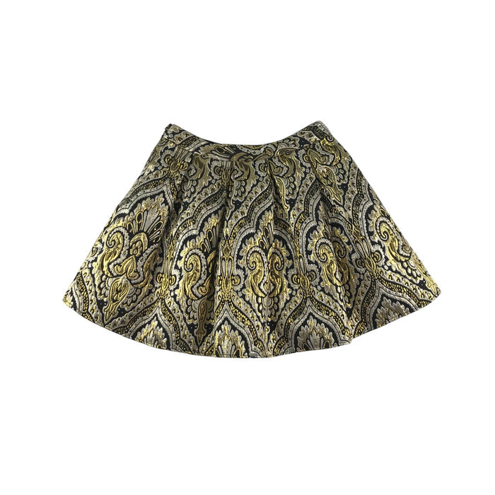 Storm by Monsoon 9-10 years gold and black embroidered skirt