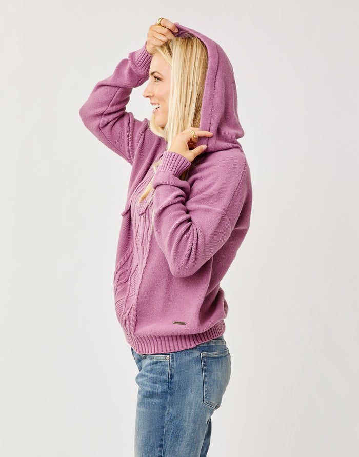 Stowe Hooded Sweater: Orchid