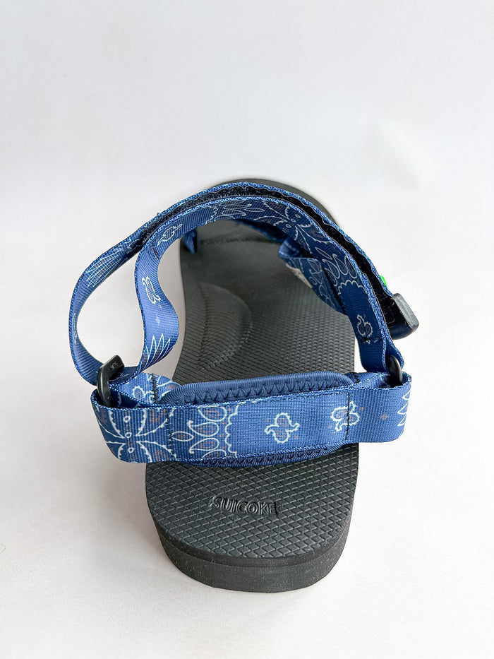 Suicoke Blue Black Paisley Sandals NO BOX