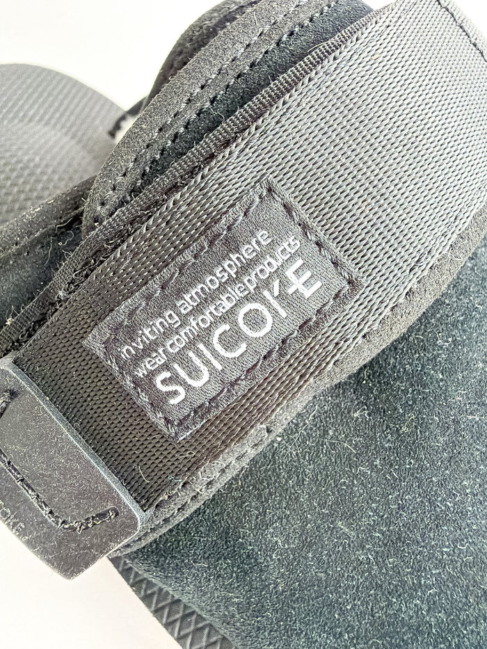 Suicoke Women's Black Zavo Shearling Slippers Sliders NO BOX