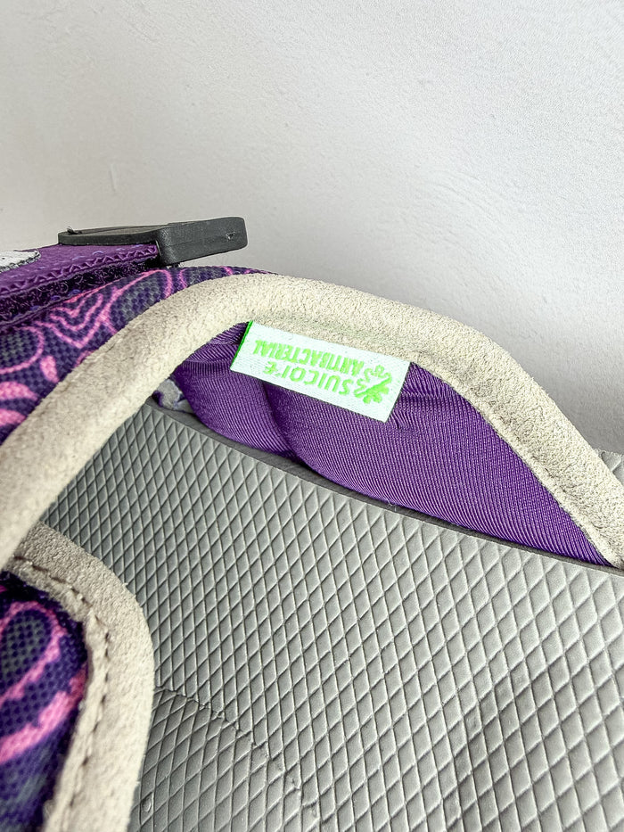 Suicoke Zavo Cab Purple Paisley Slip On Strap Mule Sandals NO BOX