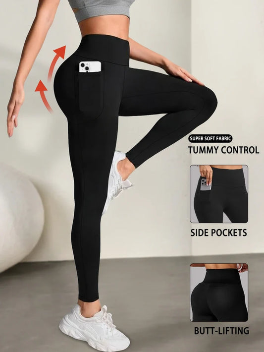 Super Soft High Waist Tummy Control Leggings with Pockets