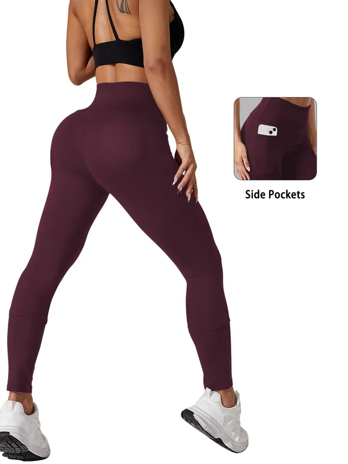 Super Soft High Waist Tummy Control Leggings with Pockets