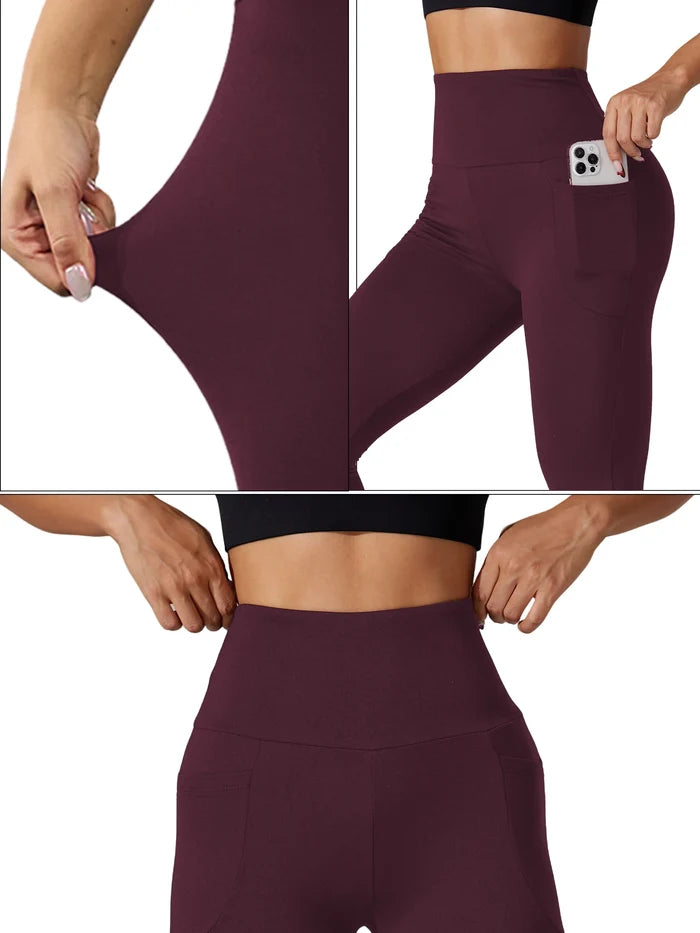 Super Soft High Waist Tummy Control Leggings with Pockets