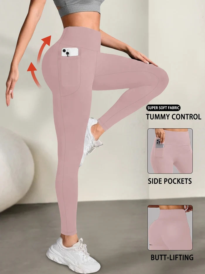 Super Soft High Waist Tummy Control Leggings with Pockets