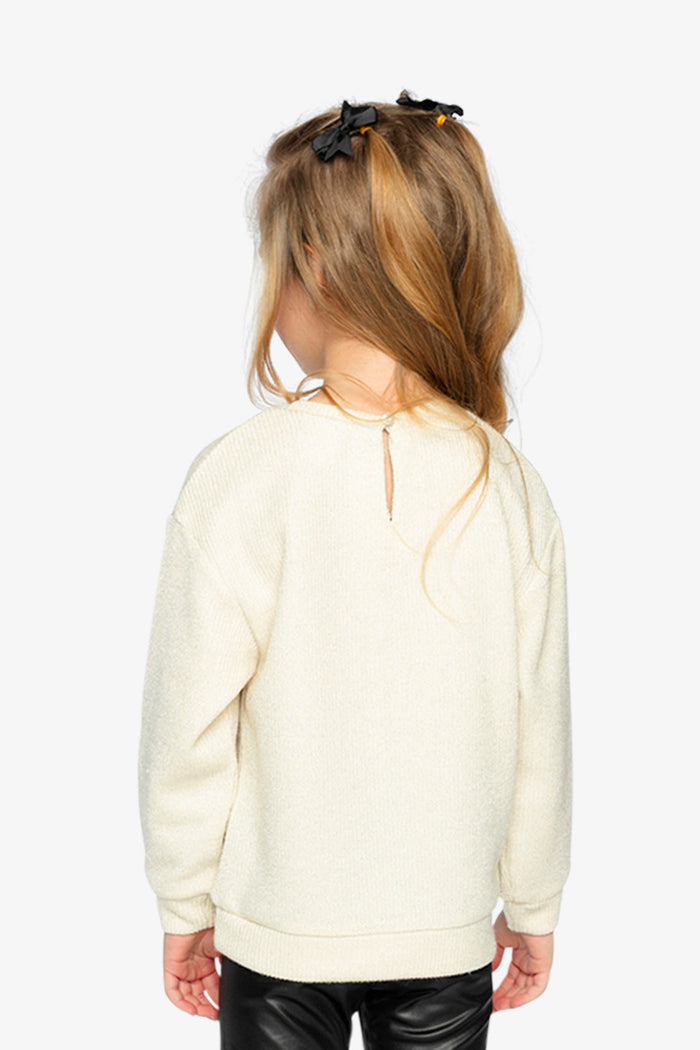 Deux par Deux Chic Occasionwear bow sweatshirt, third lookbook view