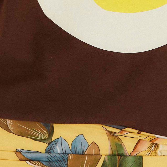 T-SHIRT FIT DA GEMA MARROM