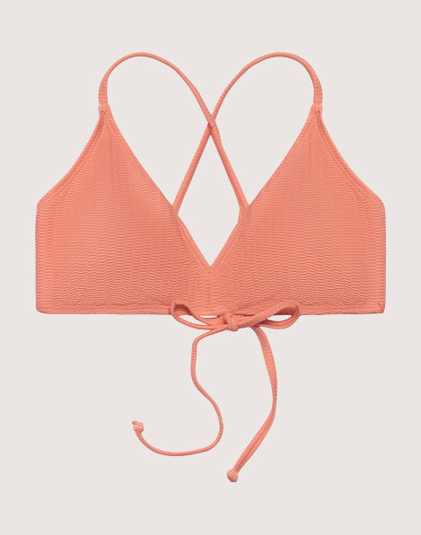 Tamarindo Top: Grapefruit Texture - FINAL SALE