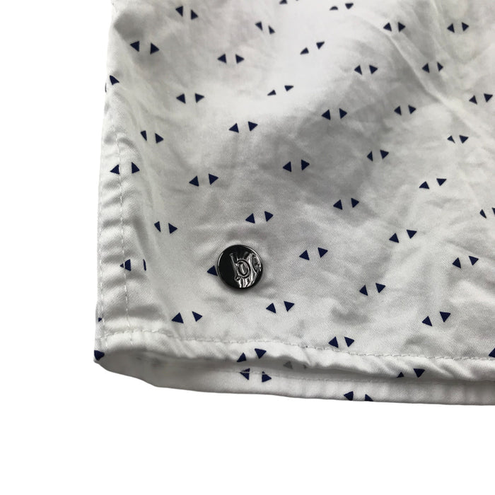 Ted Baker 6-7 years white triangle print buttoned cotton shirt