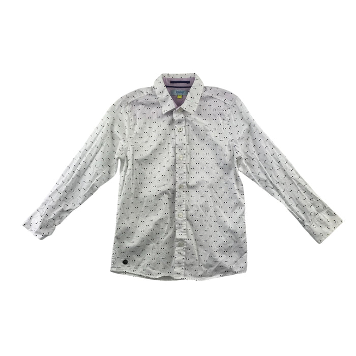 Ted Baker 6-7 years white triangle print buttoned cotton shirt
