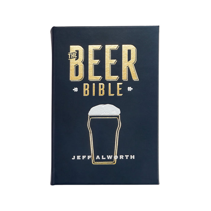 The Beer Bible - Navy Bonded Leather