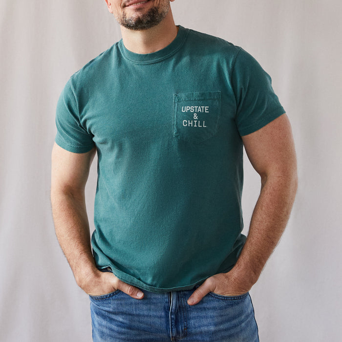 The Heart: Upstate & Chill® Pocket T - Spruce