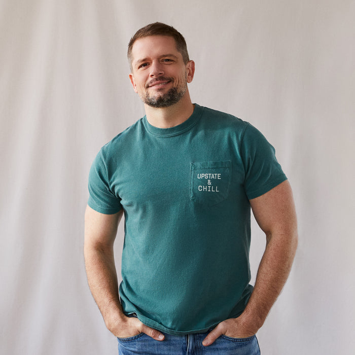 The Heart: Upstate & Chill® Pocket T - Spruce
