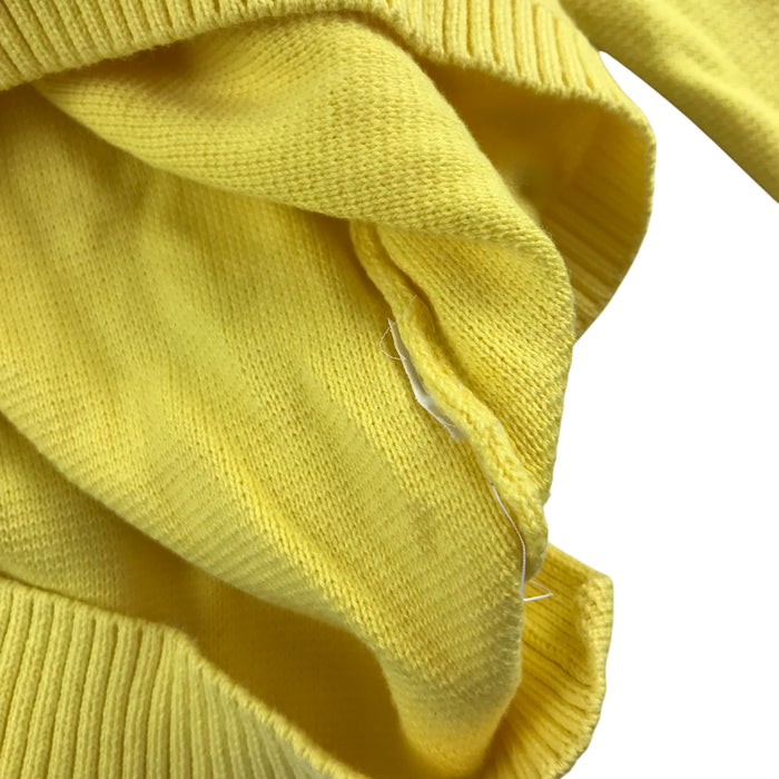 The Knitwear 7-8 years yellow plain v-neck jumper